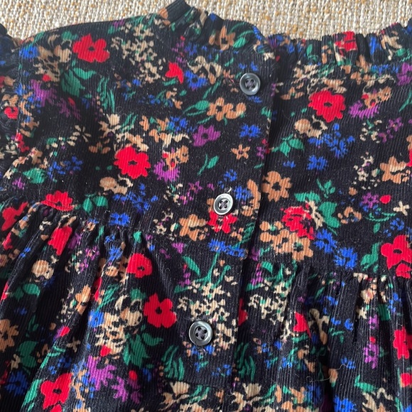 Baby GAP | vintage-y floral-print corduroy dress 3T - Picture 4 of 5